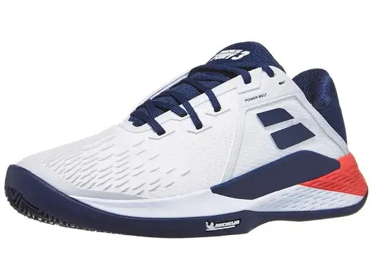  babolat propulse fury 3 clay tenis hombre color blanco y azul