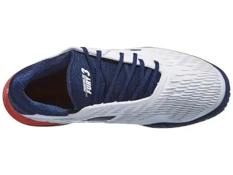 zapatillas tenis babolat fury 3 blanco azul calzado profesional