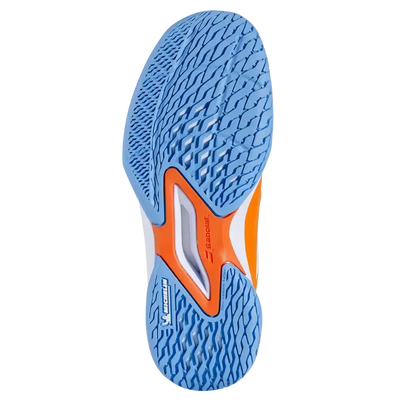 zapatillas babolat propulse junior niño naranja celeste para tenis