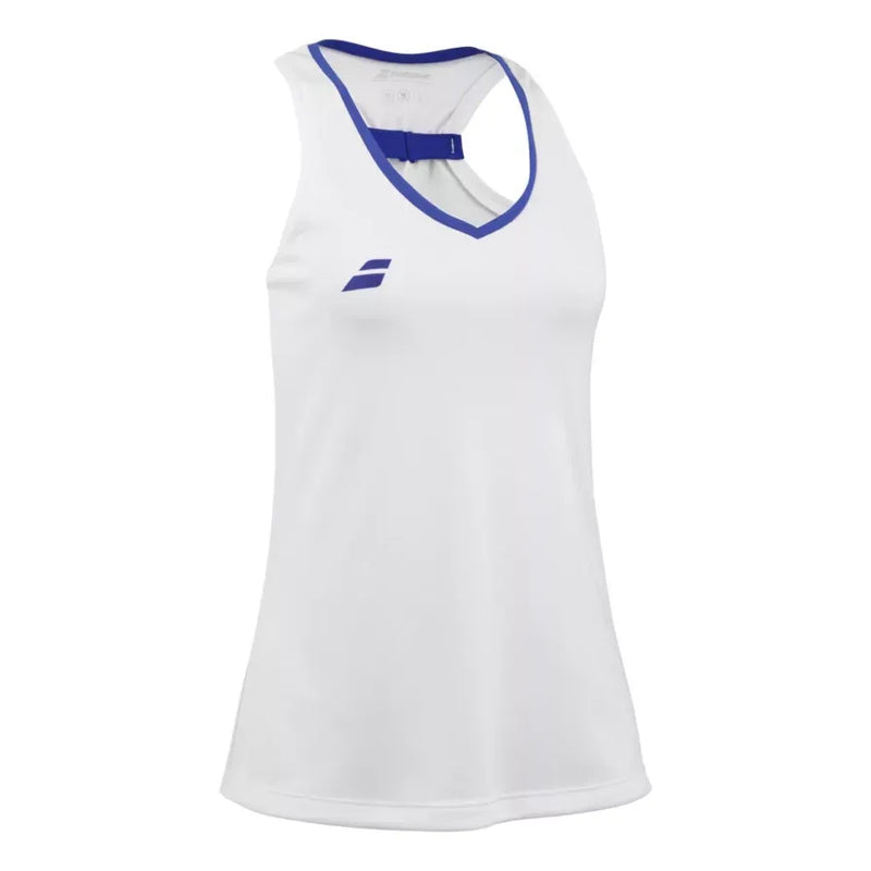 top babolat azul para mujer con diseño ligero y elegante