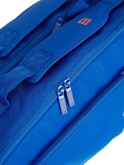raquetero grande wilson azul ultra v5 tour con compartimentos diferenciados