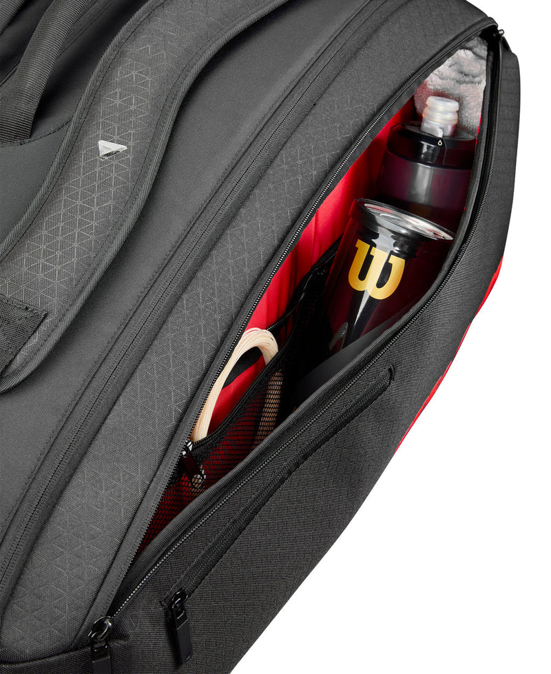 RAQUETERO WILSON CLASH V3 BLACK/INFRARED X6