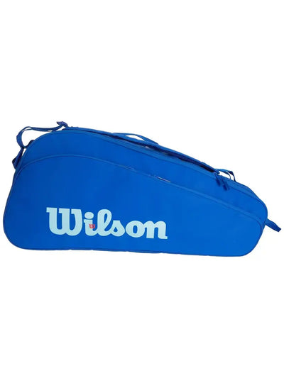 bolso profesional wilson ultra v5 azul con capacidad total y confort al transportar
