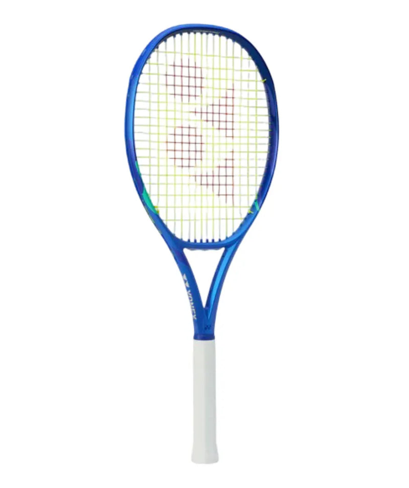marco azul de raqueta yonex ezone 100 con patrón isométrico