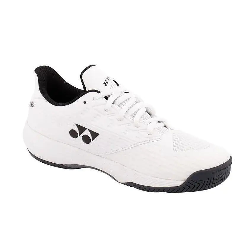 zapatillas yonex blancas junior power cushion para tenis en cancha dura