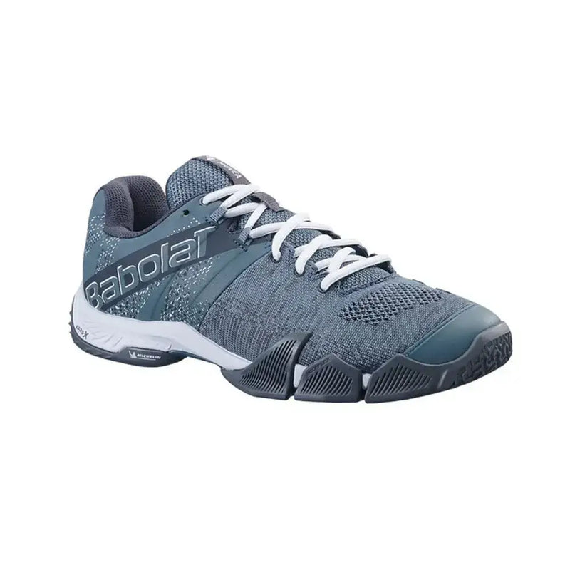zapatillas babolat movea color azul con blanco para deportes de raqueta