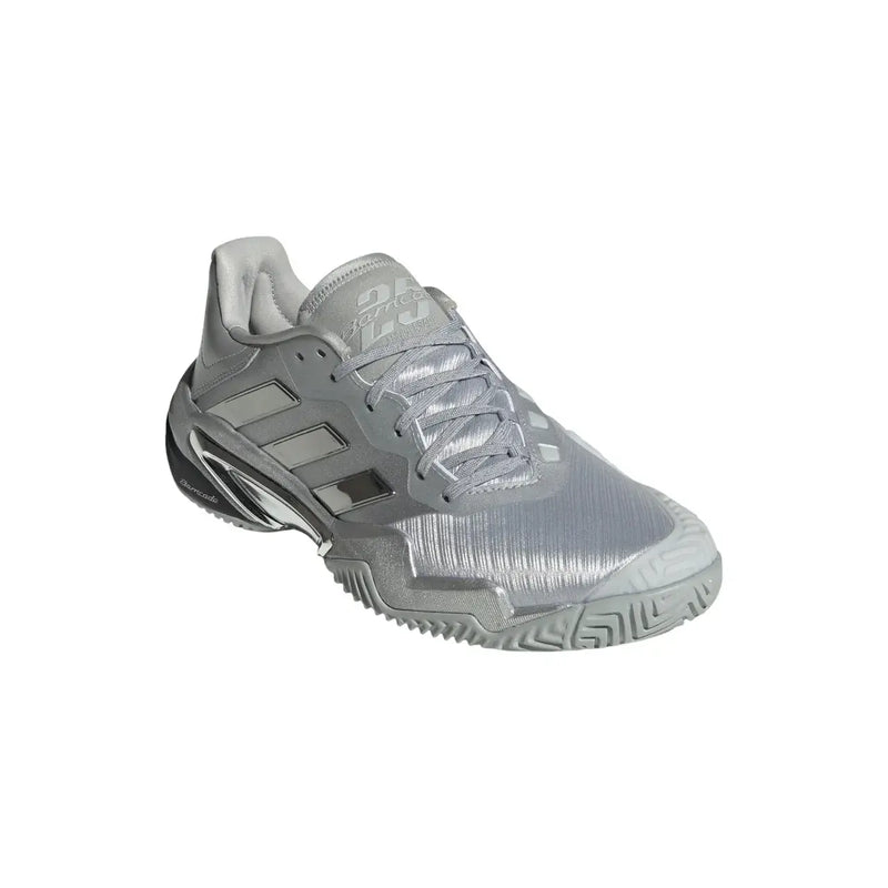 zapatillas adidas plateadas modelo barricade 13 con estabilidad reforzada