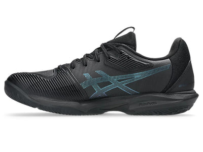 zapatillas asics negras solution speed ff 3 ligeras para cancha tenis
