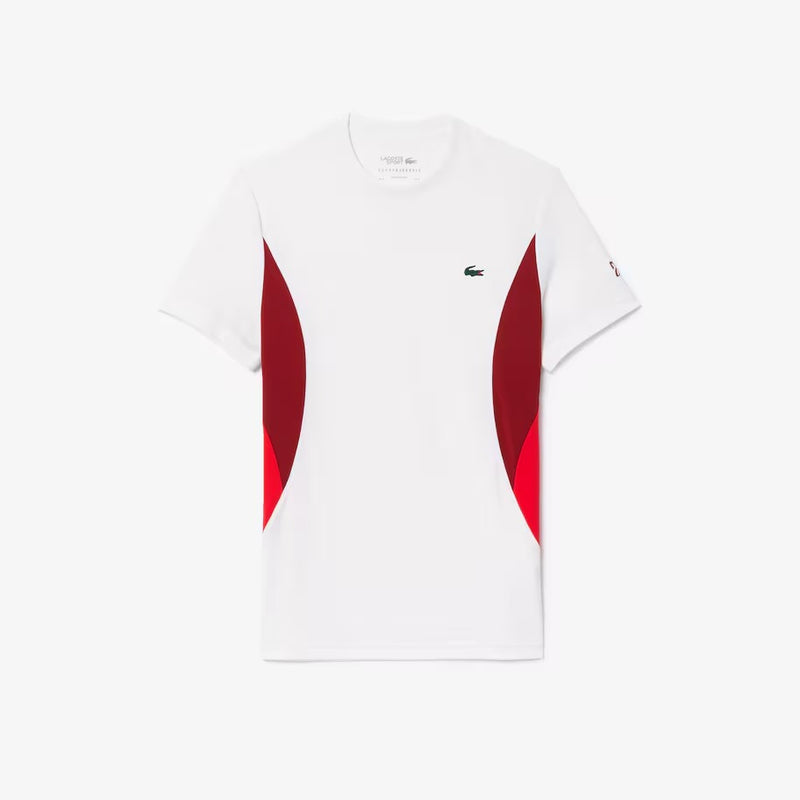 PLAYERA LACOSTE WHITE X NOVAK DJOKOVIC