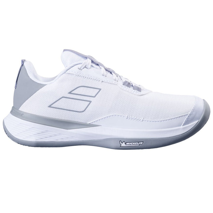 TENIS BABOLAT SFX EVO CLAY WOMEN WHITE LUNAR GREY tennisexpressmx