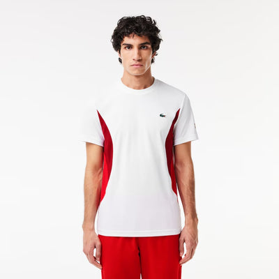 PLAYERA LACOSTE WHITE X NOVAK DJOKOVIC