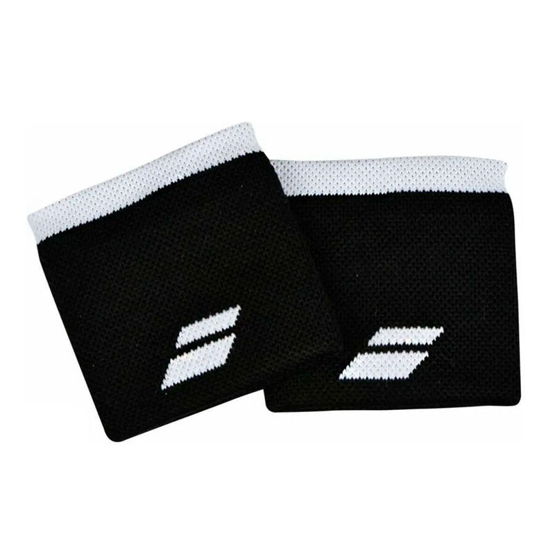 MUÑEQUERA BABOLAT LOGO WRISTBAND BLACK/WHITE