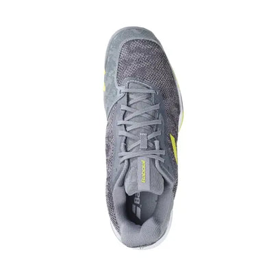 babolat jet tere gris amarillo calzado ligero para tenis de alto rendimiento