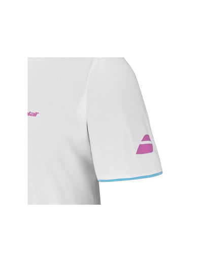 PLAYERA BABOLAT CREW NECK TEE LEBRON WHITE