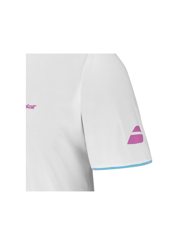 PLAYERA BABOLAT CREW NECK TEE LEBRON WHITE