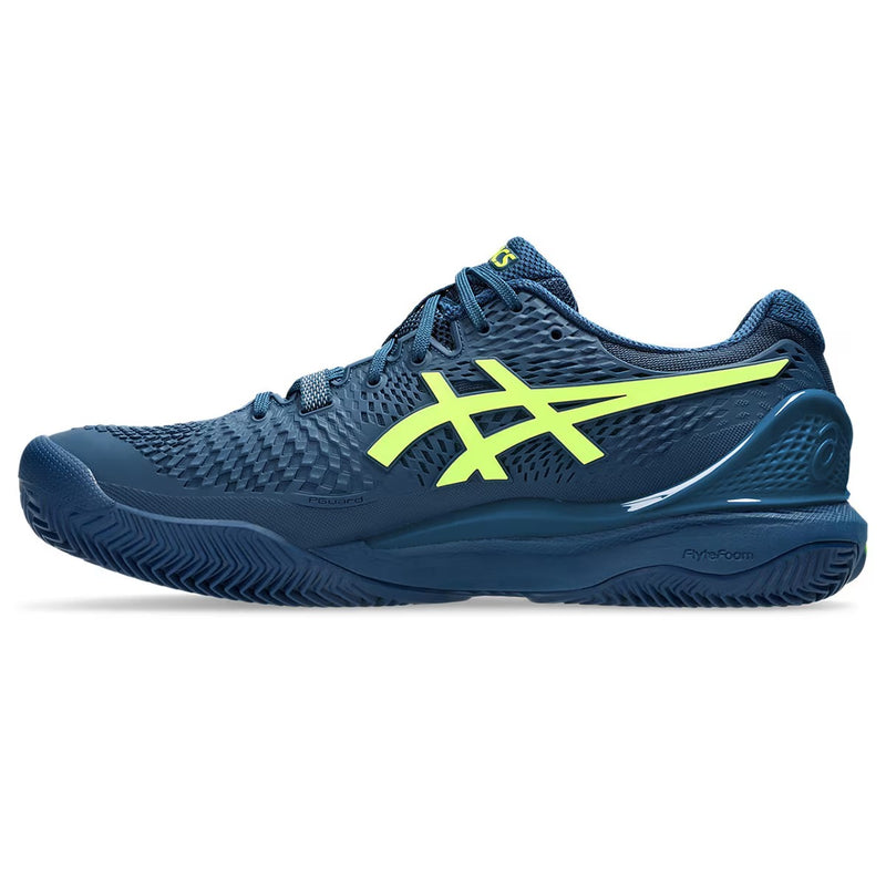 TENIS ASICS GEL-RESOLUTION 9 MEN MAKO BLUE/SAFETY YELLOW