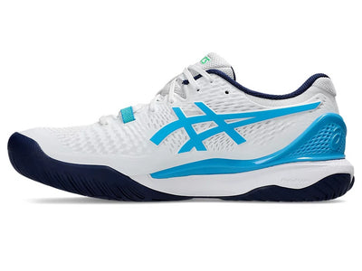 TENIS ASICS GEL-RESOLUTION 9 WHITE/DIGITAL AQUA