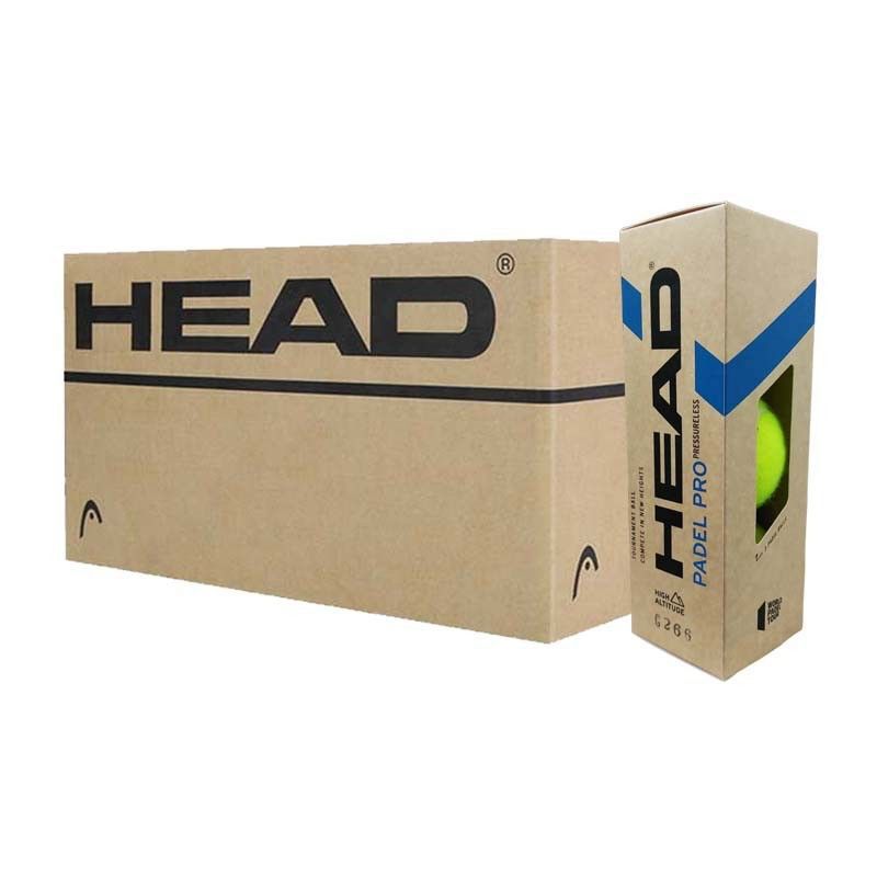 CAJA DE PELOTAS HEAD PADEL PRO PRESSURLESS