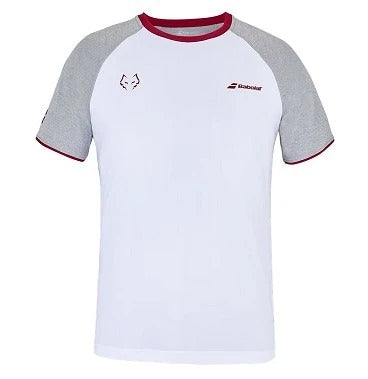 PLAYERA BABOLAT CREW NECK TEE LEBRON WHITE