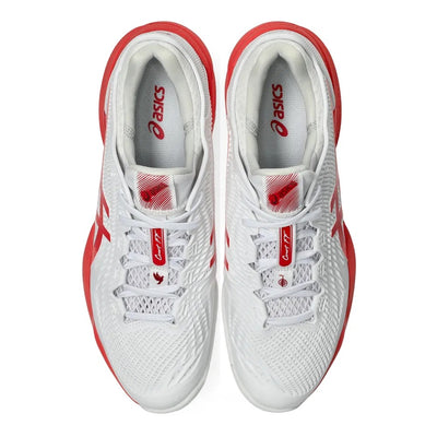 TENIS ASICS COURT FF 3 NOVAK WHITE/ELECTRIC RED
