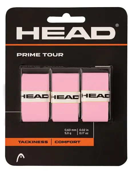 Overgrips Head Prime Tour Rosa 3 Piezas para Tenis