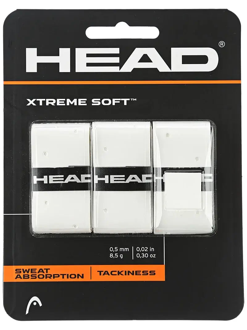 Overgrip Head Xtreme Soft Blanco C/3 para Tenis