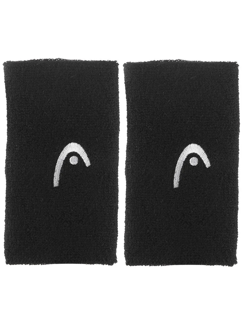 Muñequeras Head 5" Negro Pack 2 para Tenis