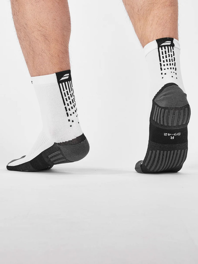 CALCETAS BABOLAT PADEL LONG SOCKS BLANCO/NEGRO