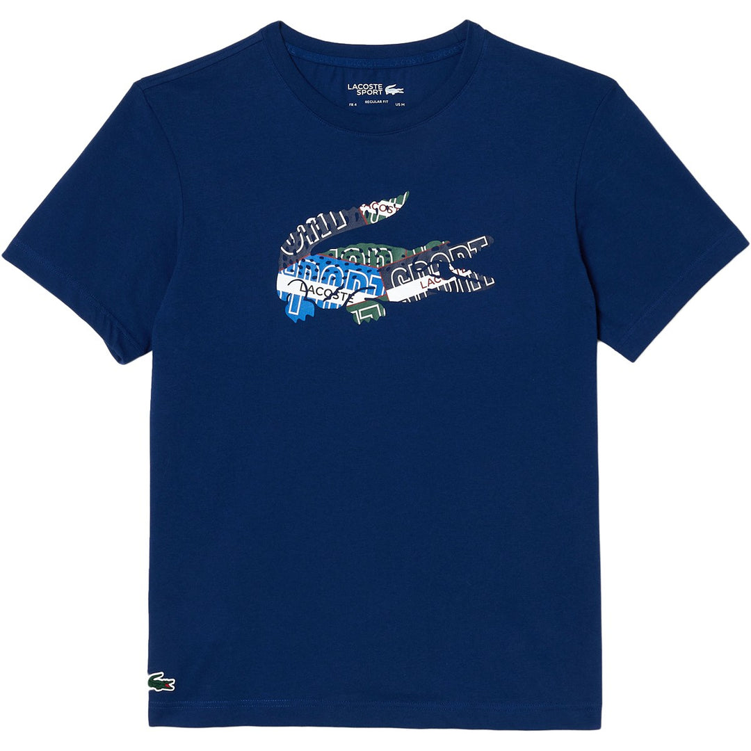 Lacoste Camiseta Manga Corta Th1801 00 Azul L Hombre