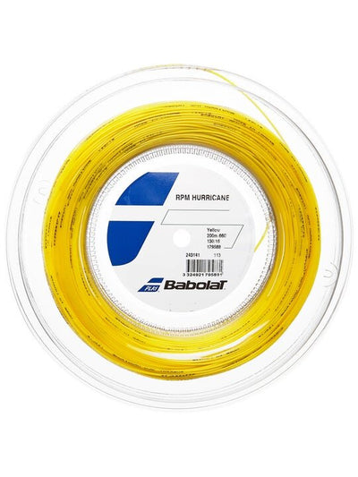 cordaje babolat rpm hurricane amarillo 1.30 mm para jugadores con topspin